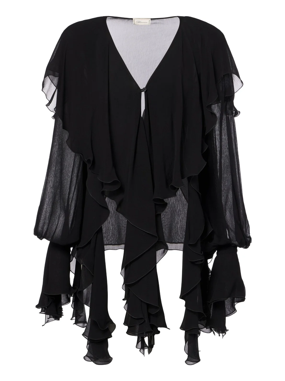 Ruffled crêpe blouse Ruffled crêpe blouse
