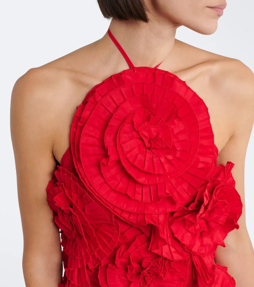 BLUMARINE Floral-appliqué minidress | Thumbnail 3 BLUMARINE Floral-appliqué minidress | Thumbnail 3