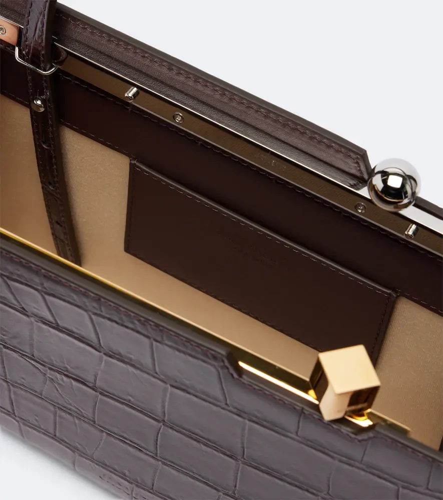 Jacquemus Salon croc-effect leather shoulder bag | Thumbnail 2 Jacquemus Salon croc-effect leather shoulder bag | Thumbnail 2