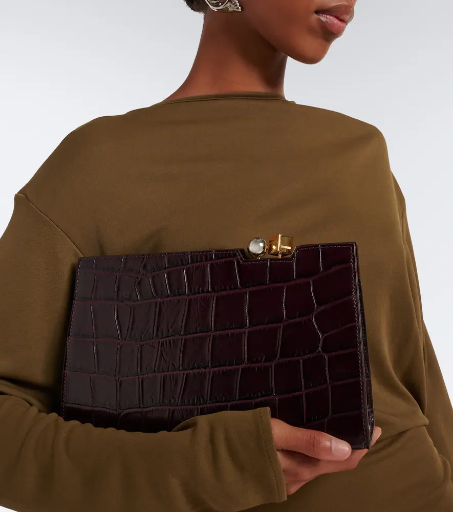 Jacquemus Salon croc-effect leather shoulder bag | Thumbnail 6 Jacquemus Salon croc-effect leather shoulder bag | Thumbnail 6