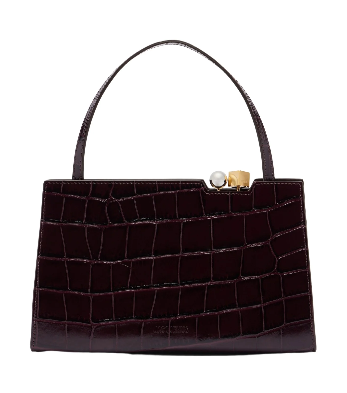 Jacquemus Salon croc-effect leather shoulder bag