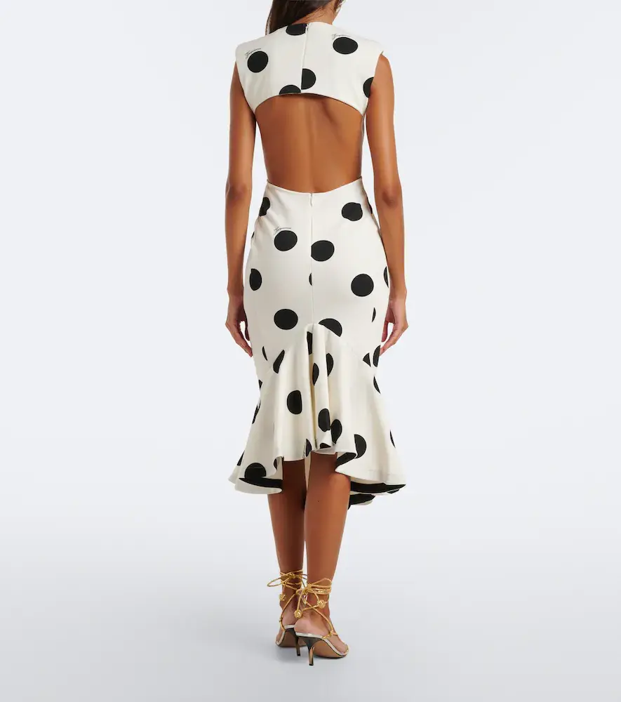 Jacquemus Palmier polka-dot jersey midi dress | Thumbnail 2