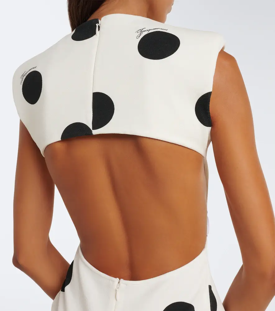 Jacquemus Palmier polka-dot jersey midi dress | Thumbnail 3