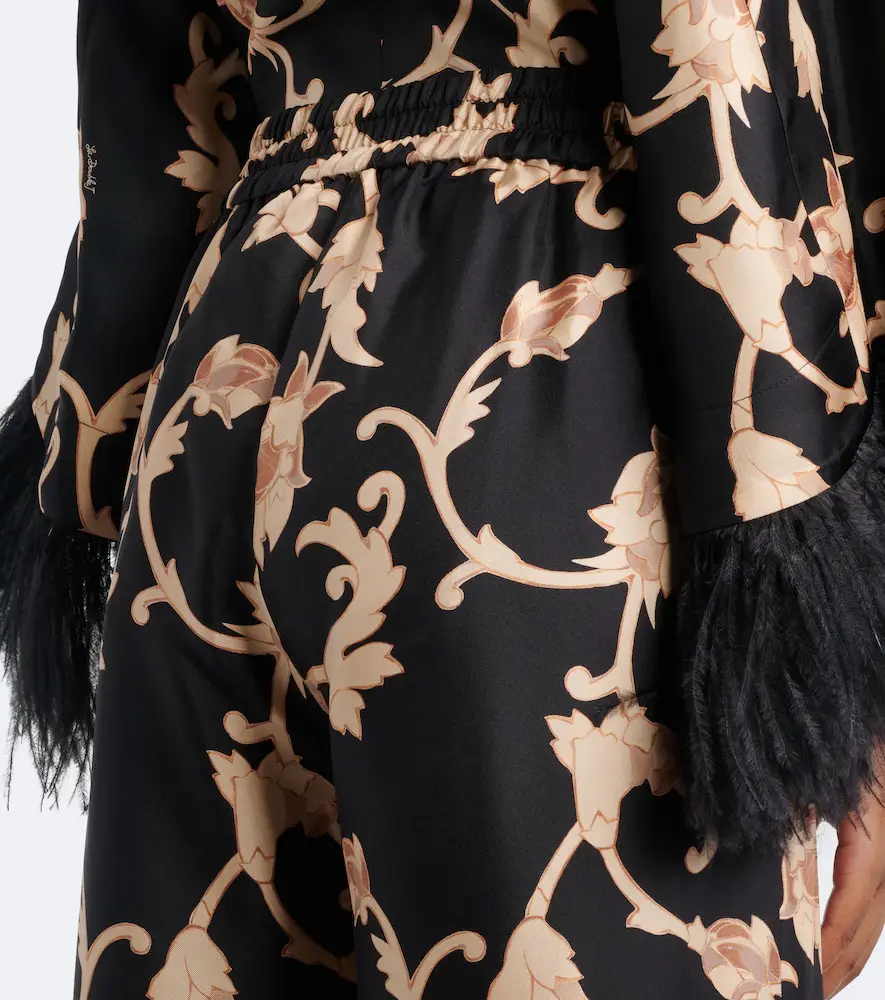 La DoubleJ Buttercup printed silk palazzo pants | Thumbnail 2