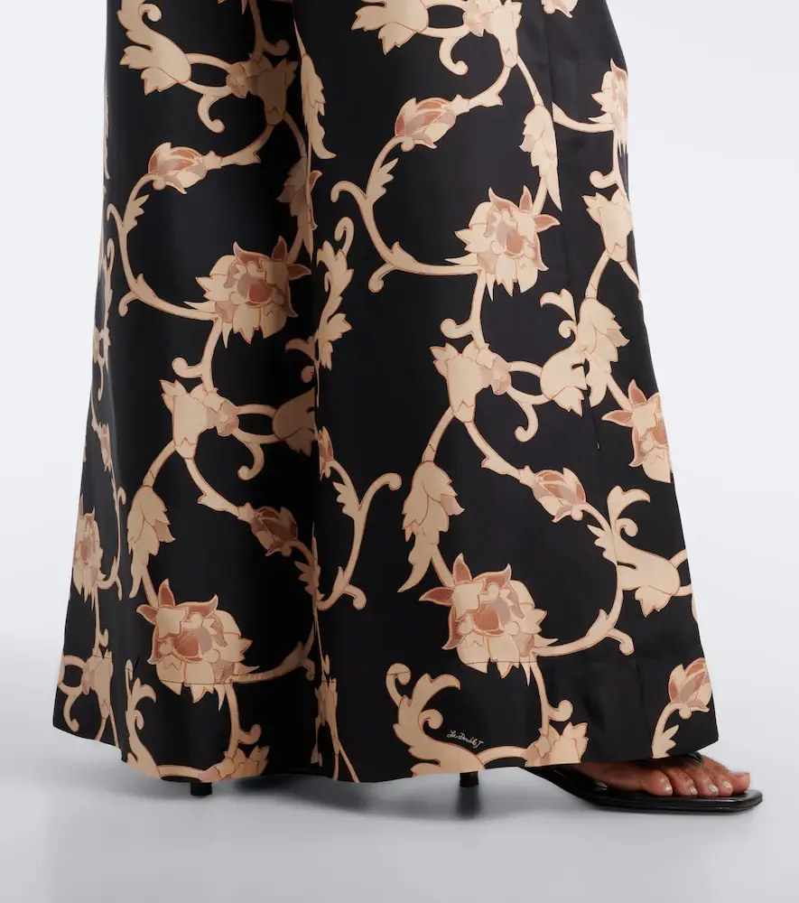 La DoubleJ Buttercup printed silk palazzo pants | Thumbnail 5