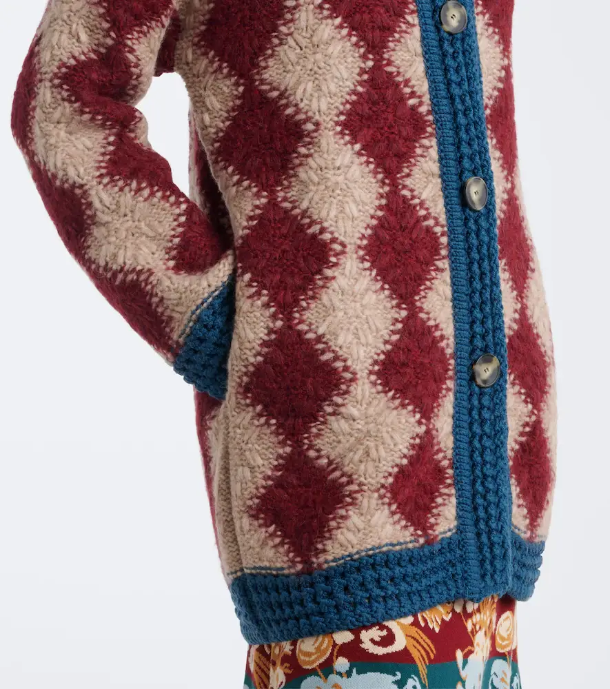 La DoubleJ Crochet wool and alpaca-blend cardigan | Thumbnail 5