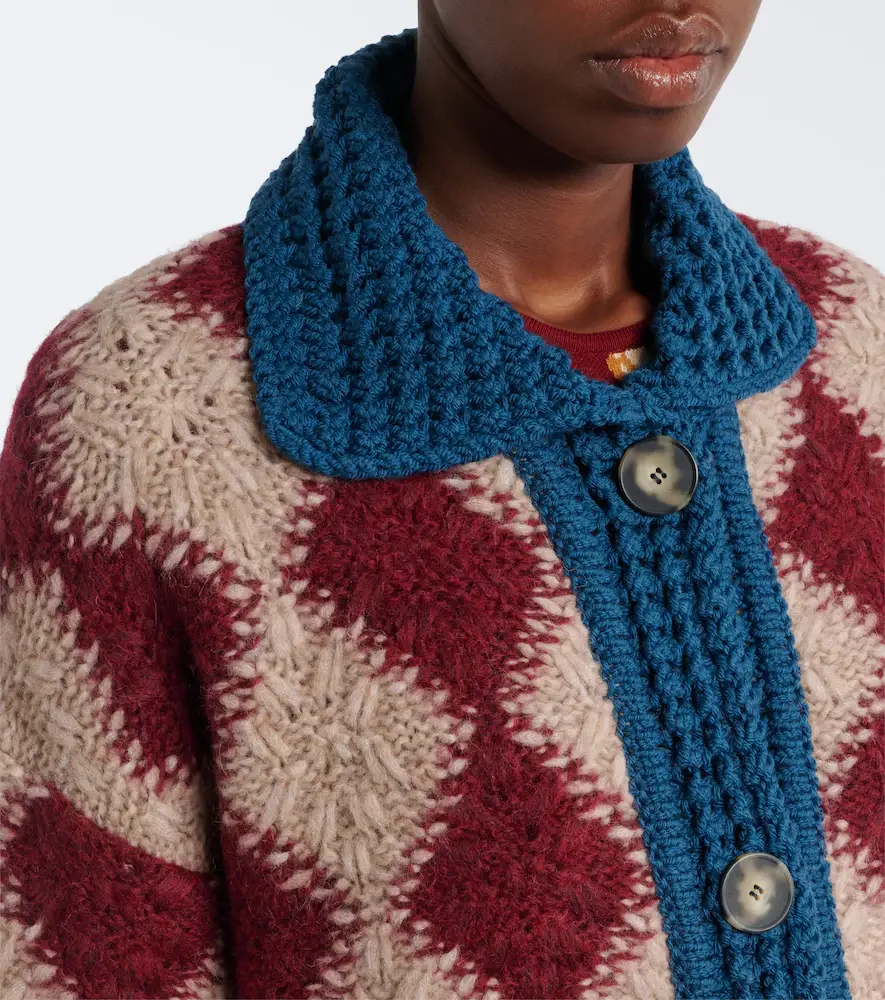 La DoubleJ Crochet wool and alpaca-blend cardigan | Thumbnail 7