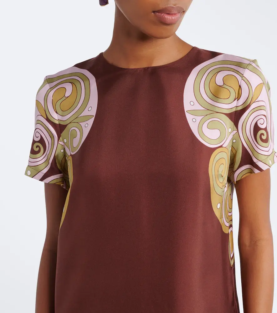La DoubleJ Kells Swirl feather-trimmed silk minidress | Thumbnail 3 La DoubleJ Kells Swirl feather-trimmed silk minidress | Thumbnail 3