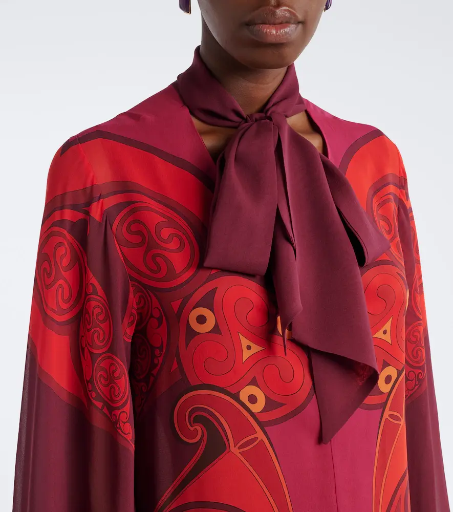 La DoubleJ Alchemy printed silk georgette midi dress | Thumbnail 5
