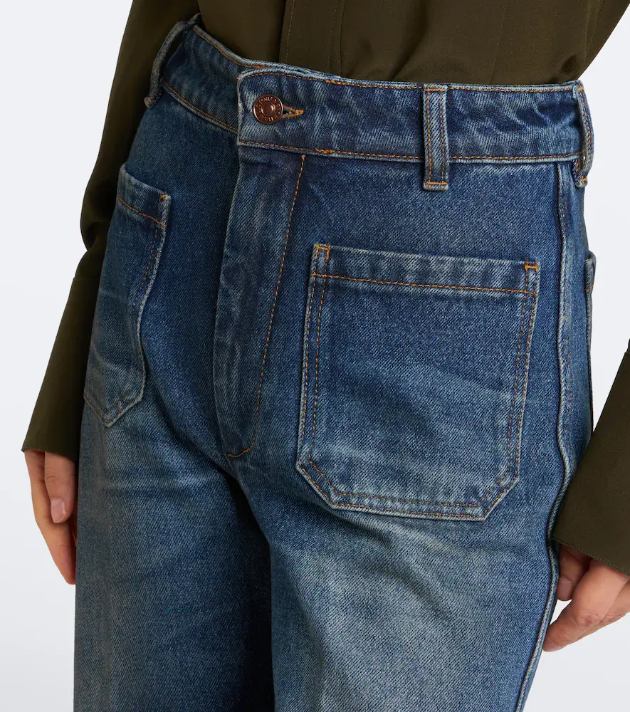 Victoria Beckham Alina faded wide-leg jeans | Thumbnail 4 Victoria Beckham Alina faded wide-leg jeans | Thumbnail 4
