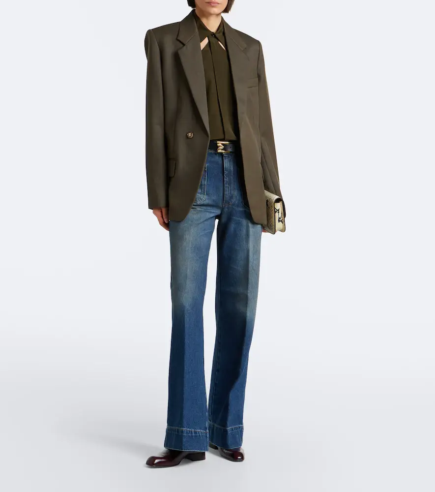 Victoria Beckham Alina faded wide-leg jeans | Thumbnail 5 Victoria Beckham Alina faded wide-leg jeans | Thumbnail 5