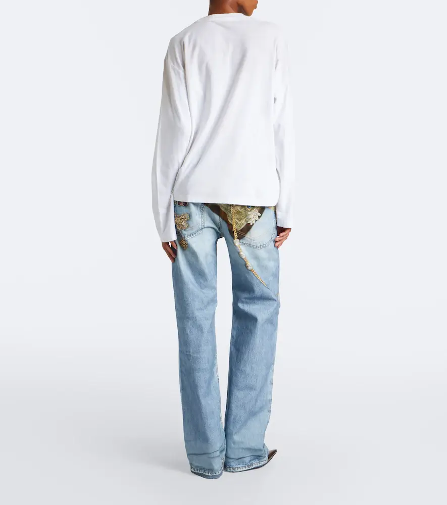 Acne Studios Trompe l'oeil printed wide-leg jeans | Thumbnail 5 Acne Studios Trompe l'oeil printed wide-leg jeans | Thumbnail 5