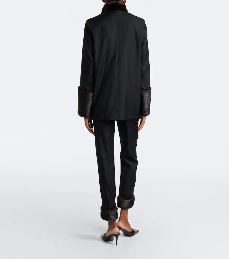 Loulou de Saison Haden cropped virgin wool slim pants | Thumbnail 6