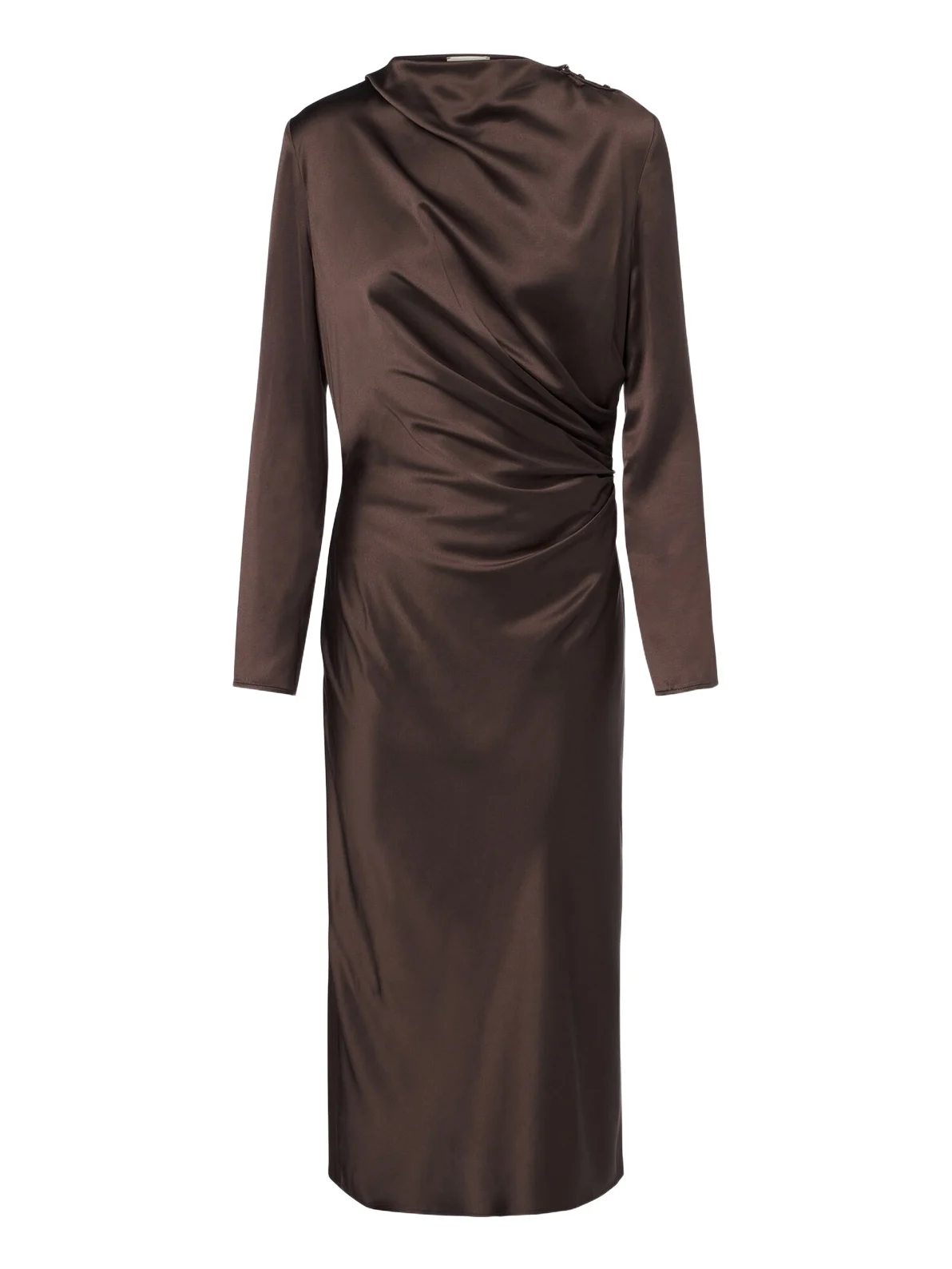 Fabio draped satin midi dress