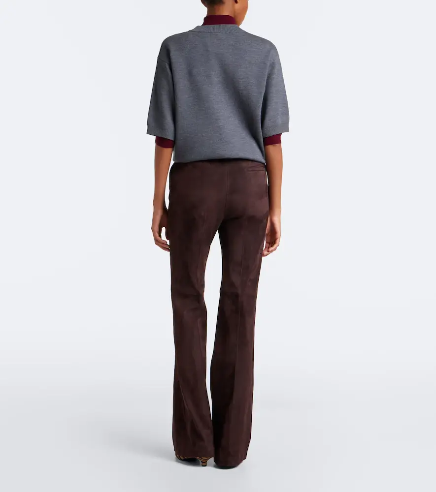 Joseph Tafira suede flared pants | Thumbnail 3
