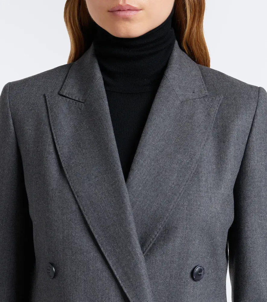 Max Mara Double-breasted wool-blend blazer | Thumbnail 2 Max Mara Double-breasted wool-blend blazer | Thumbnail 2