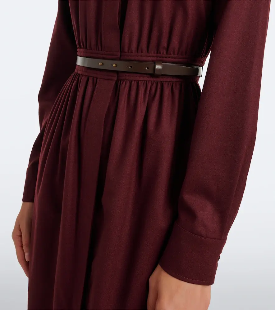 Max Mara Belted wool-blend shirt dress | Thumbnail 6