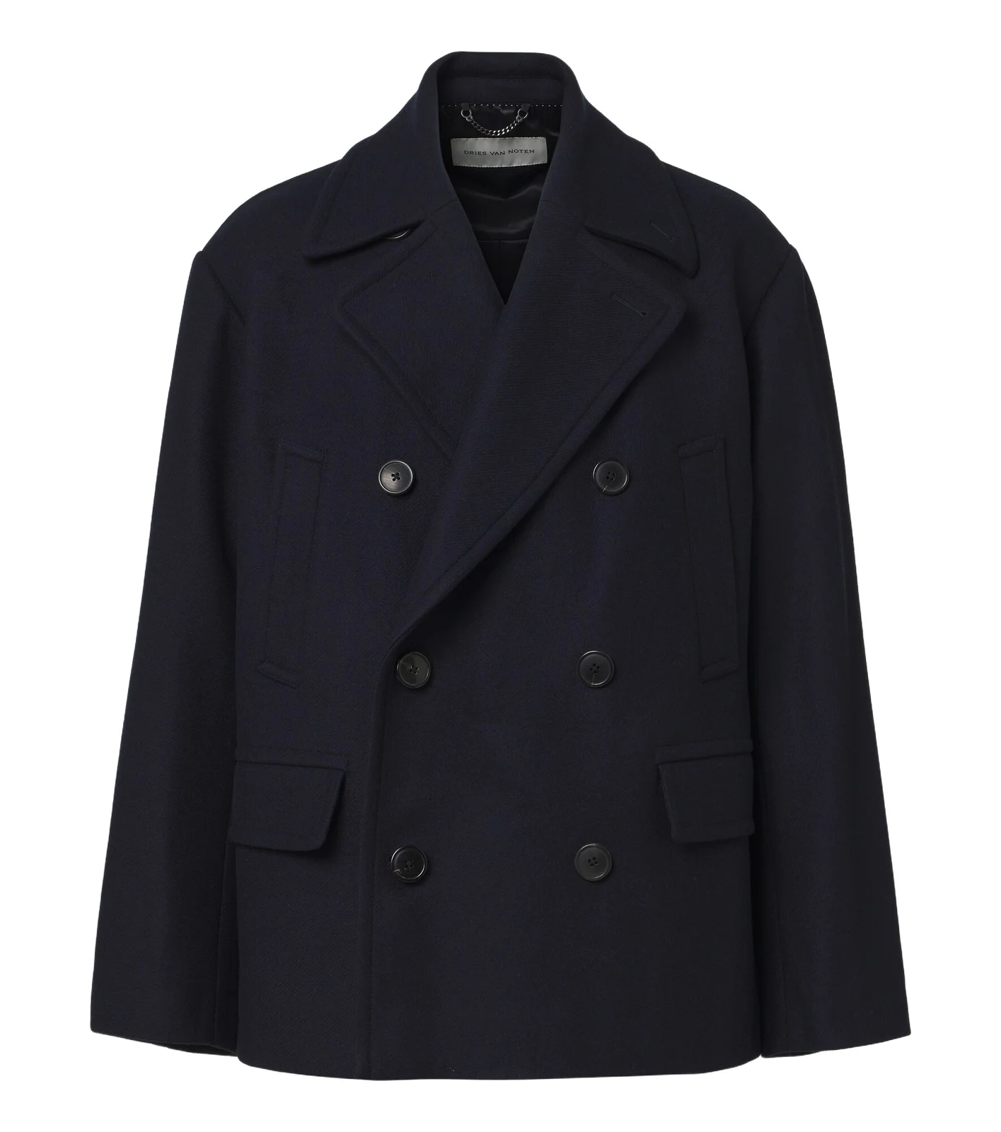 Double-breasted wool-blend jacket Double-breasted wool-blend jacket