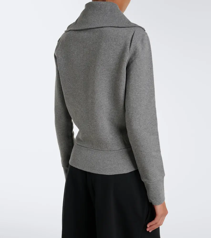 Balenciaga Logo cotton zip-up sweatshirt | Thumbnail 4 Balenciaga Logo cotton zip-up sweatshirt | Thumbnail 4