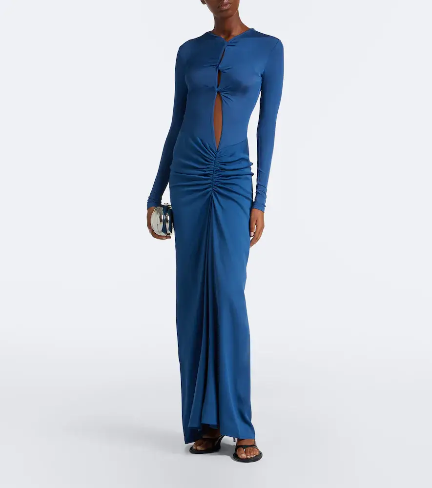 Christopher Esber Open Twist cutout ruched jersey maxi dress | Thumbnail 4 Christopher Esber Open Twist cutout ruched jersey maxi dress | Thumbnail 4