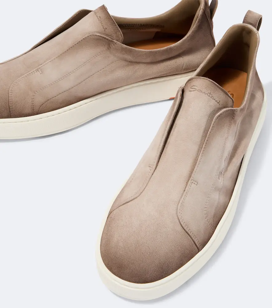 Santoni Victory suede slip-on shoes | Thumbnail 2 Santoni Victory suede slip-on shoes | Thumbnail 2