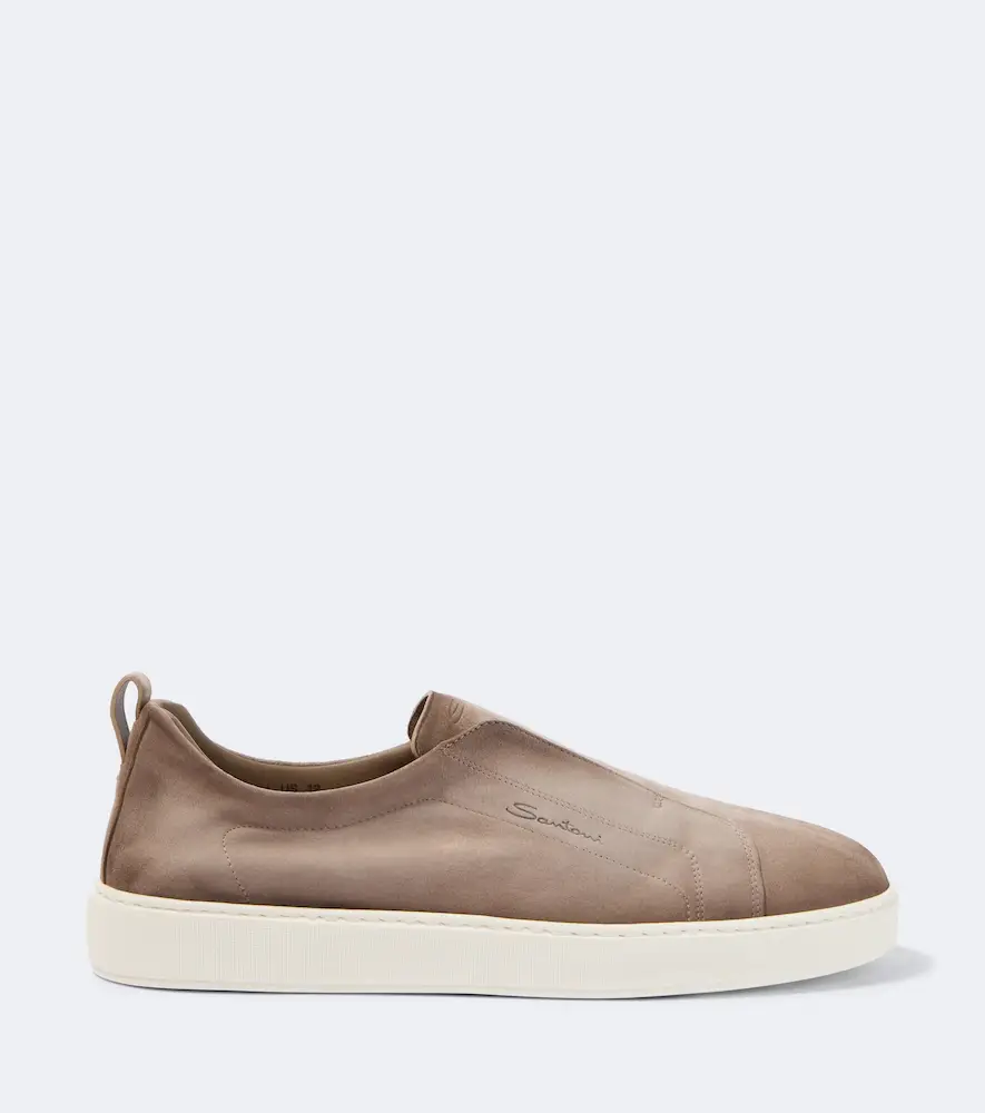 Santoni Victory suede slip-on shoes | Thumbnail 3 Santoni Victory suede slip-on shoes | Thumbnail 3