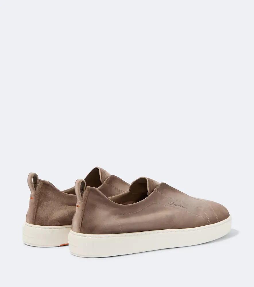 Santoni Victory suede slip-on shoes | Thumbnail 4 Santoni Victory suede slip-on shoes | Thumbnail 4