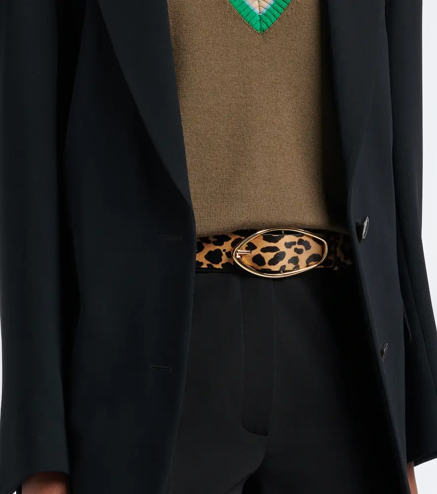 AMANU Grumeti leopard-print calf hair belt | Thumbnail 3