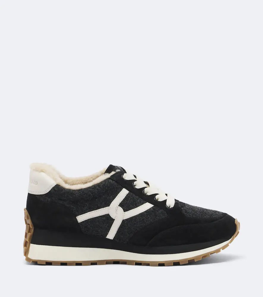 Veronica Beard Valentina suede-trimmed sneakers | Thumbnail 3 Veronica Beard Valentina suede-trimmed sneakers | Thumbnail 3
