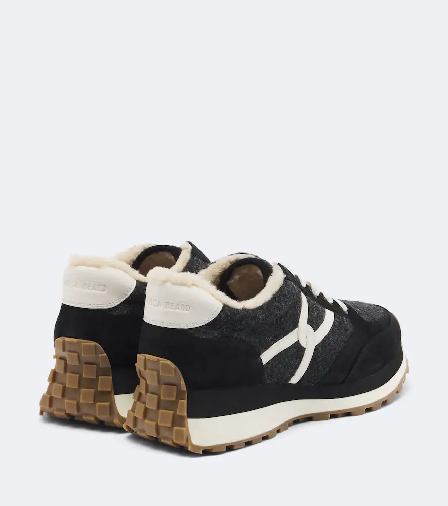 Veronica Beard Valentina suede-trimmed sneakers | Thumbnail 4 Veronica Beard Valentina suede-trimmed sneakers | Thumbnail 4
