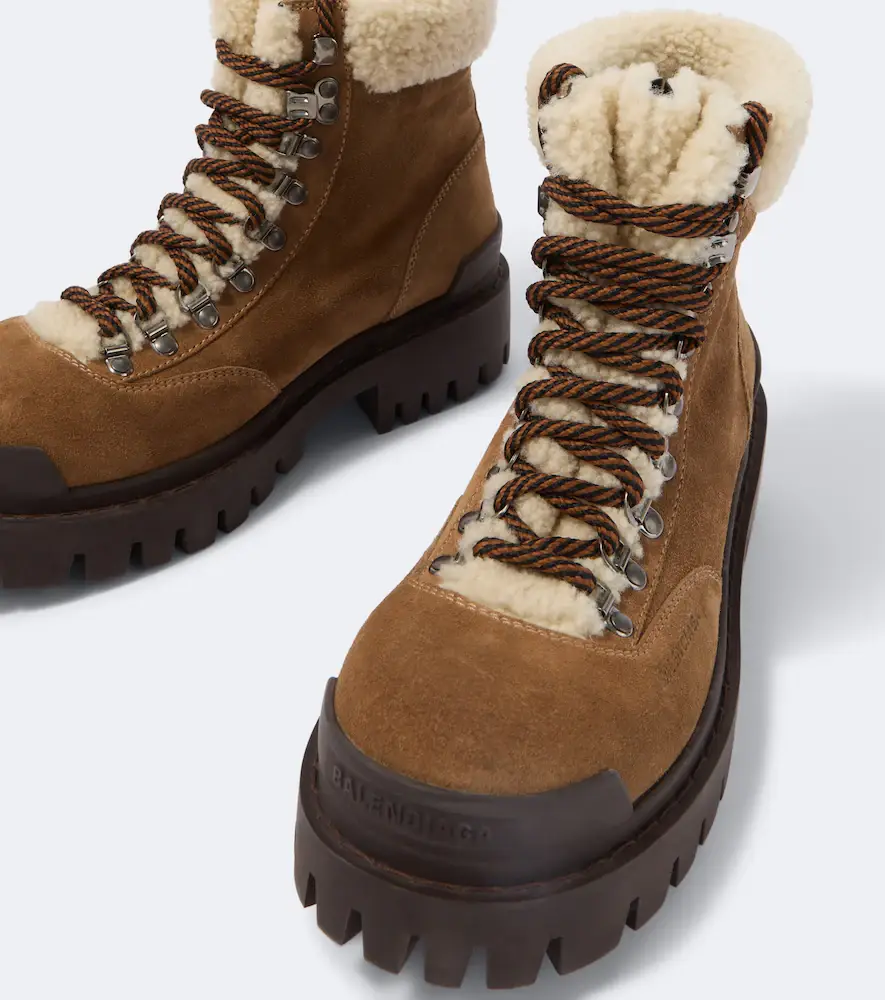 Balenciaga Combat Strike suede lace-up boots | Thumbnail 2