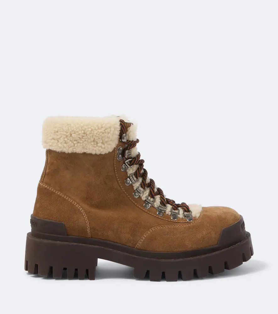 Balenciaga Combat Strike suede lace-up boots | Thumbnail 3