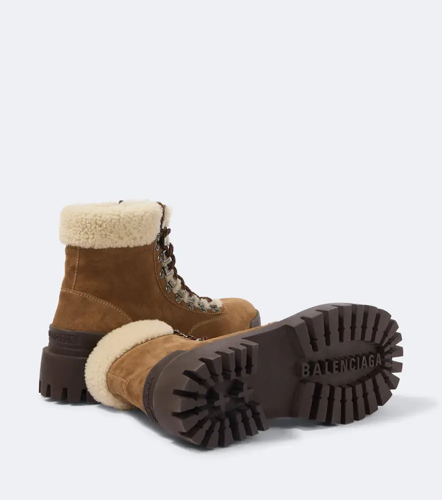 Balenciaga Combat Strike suede lace-up boots | Thumbnail 4