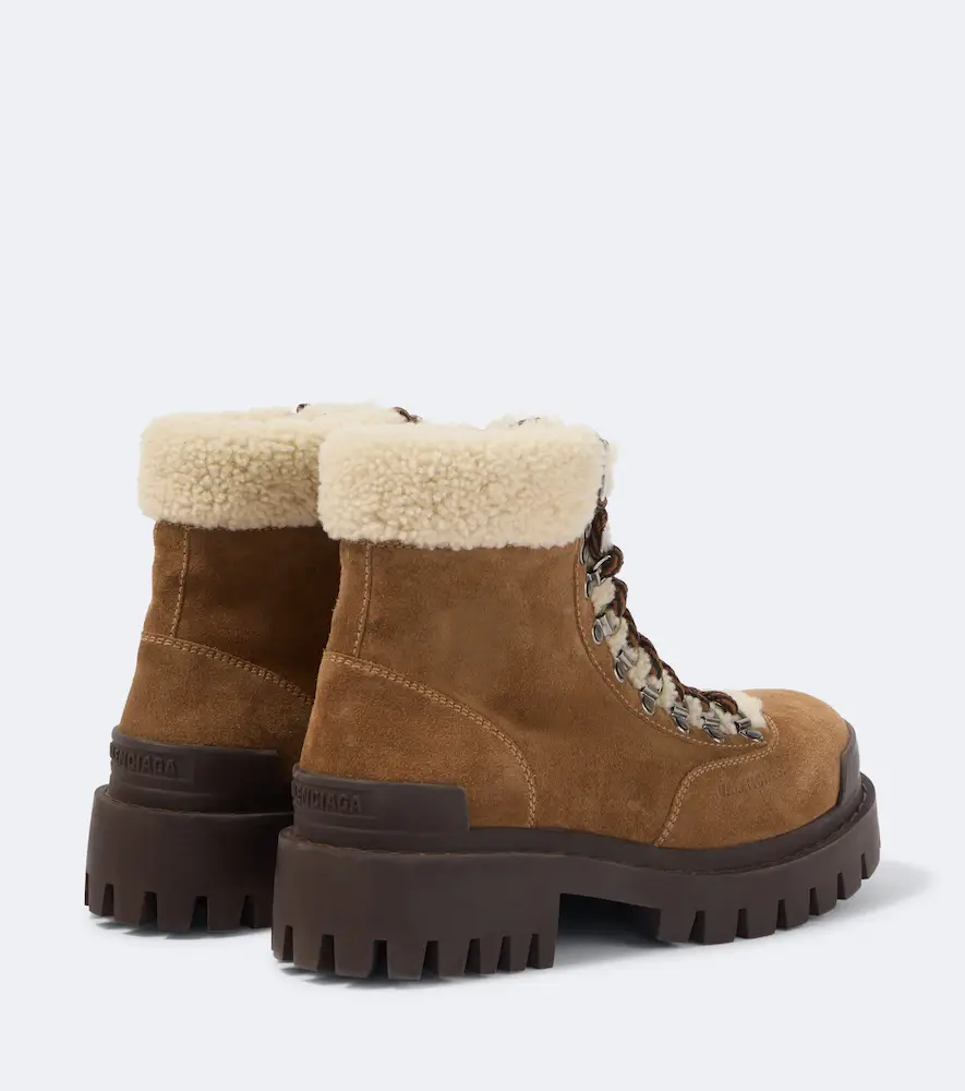 Balenciaga Combat Strike suede lace-up boots | Thumbnail 6