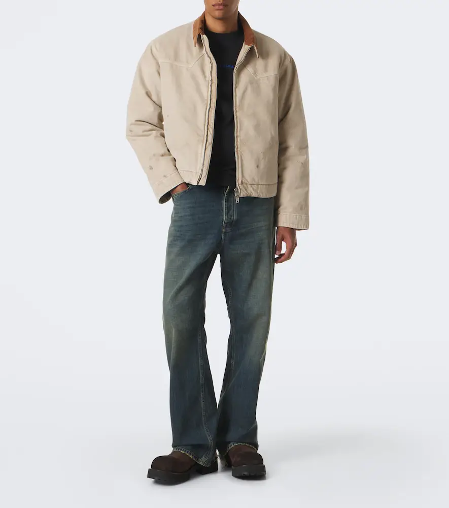 Balenciaga Corduroy-trimmed cotton jacket | Thumbnail 4
