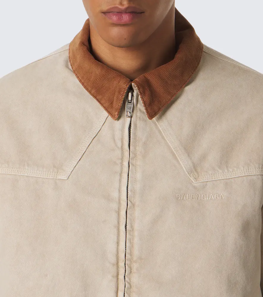 Balenciaga Corduroy-trimmed cotton jacket | Thumbnail 5