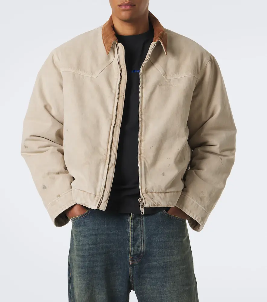 Balenciaga Corduroy-trimmed cotton jacket | Thumbnail 6