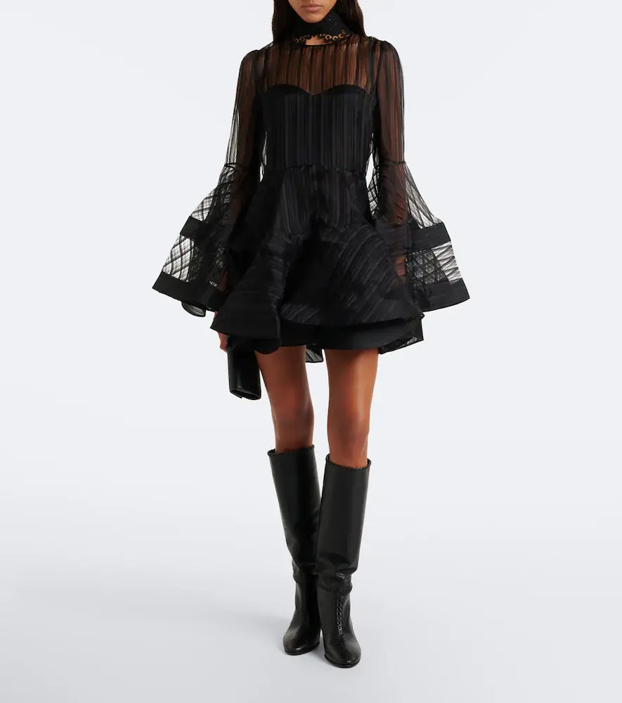 Zimmermann Valiant Lantern silk organza minidress | Thumbnail 3 Zimmermann Valiant Lantern silk organza minidress | Thumbnail 3