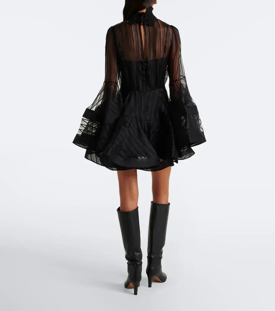 Zimmermann Valiant Lantern silk organza minidress | Thumbnail 4 Zimmermann Valiant Lantern silk organza minidress | Thumbnail 4