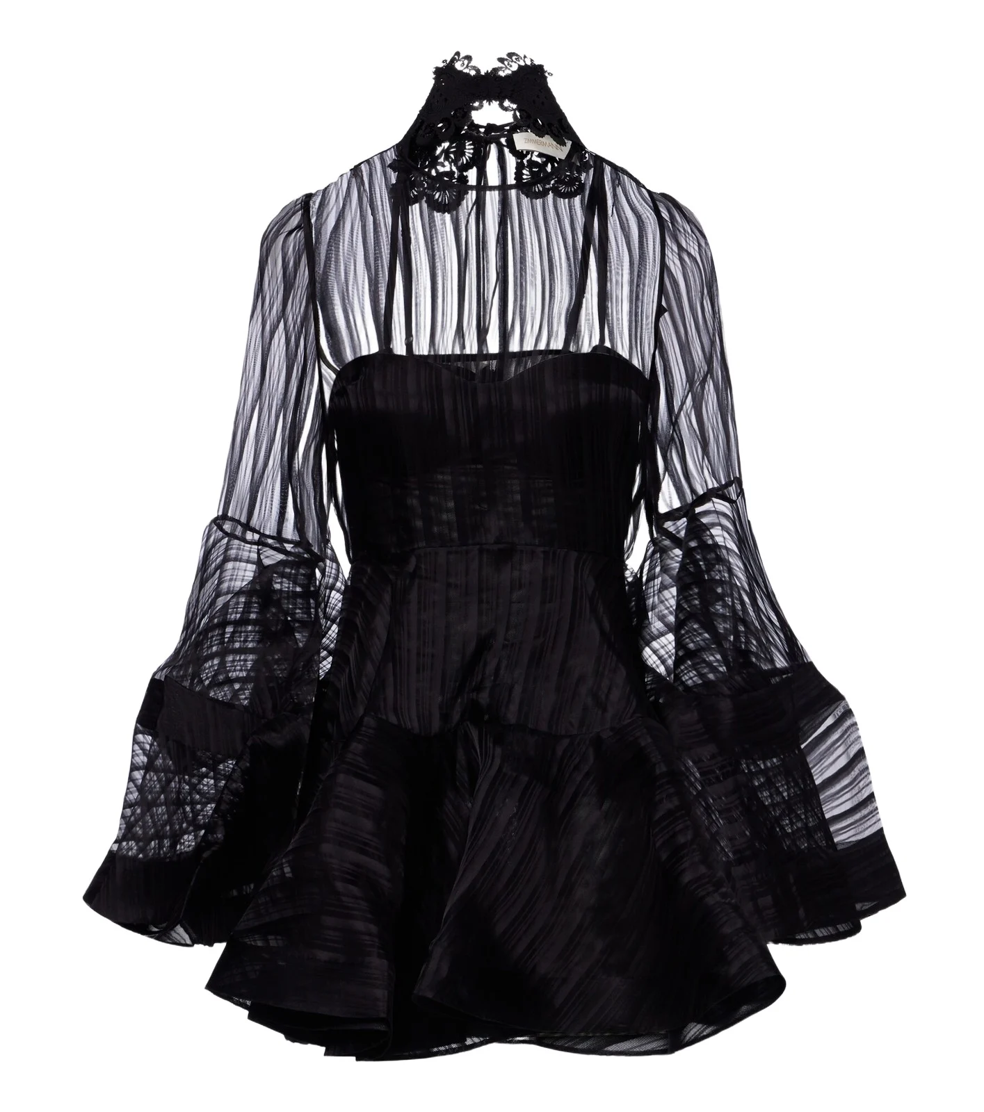 Zimmermann Valiant Lantern silk organza minidress