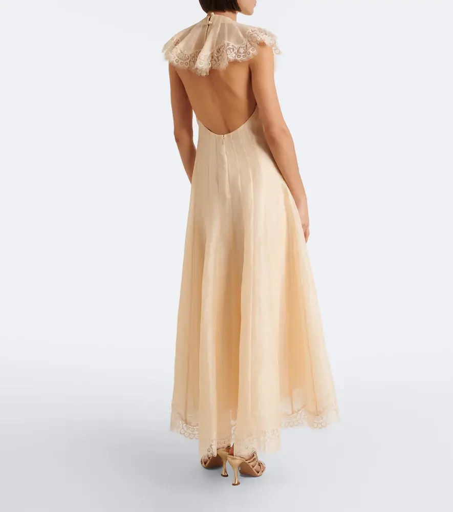 Zimmermann Ascent Flutter linen and silk cocktail dress | Thumbnail 3 Zimmermann Ascent Flutter linen and silk cocktail dress | Thumbnail 3