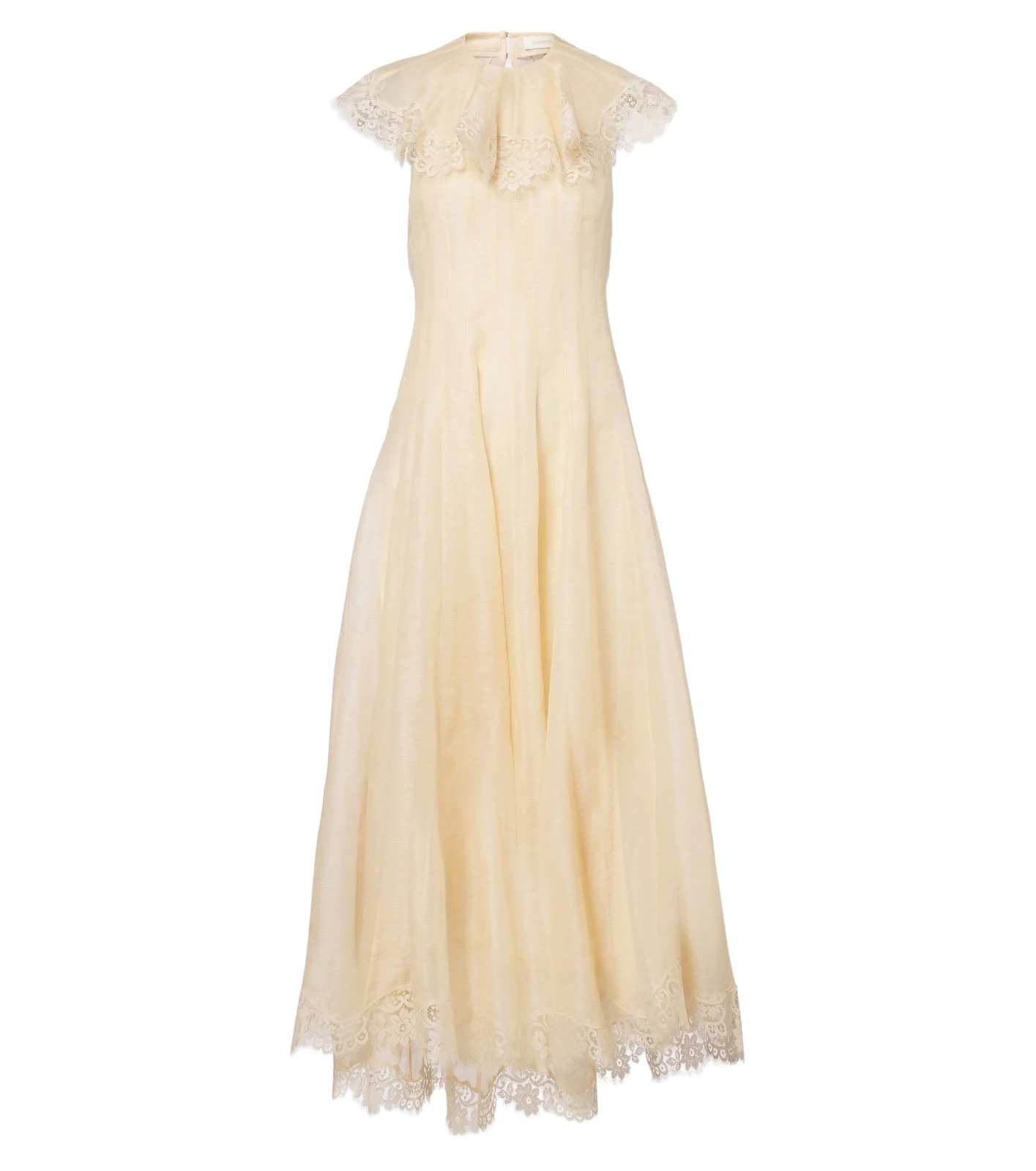 Ascent Flutter linen and silk cocktail dress