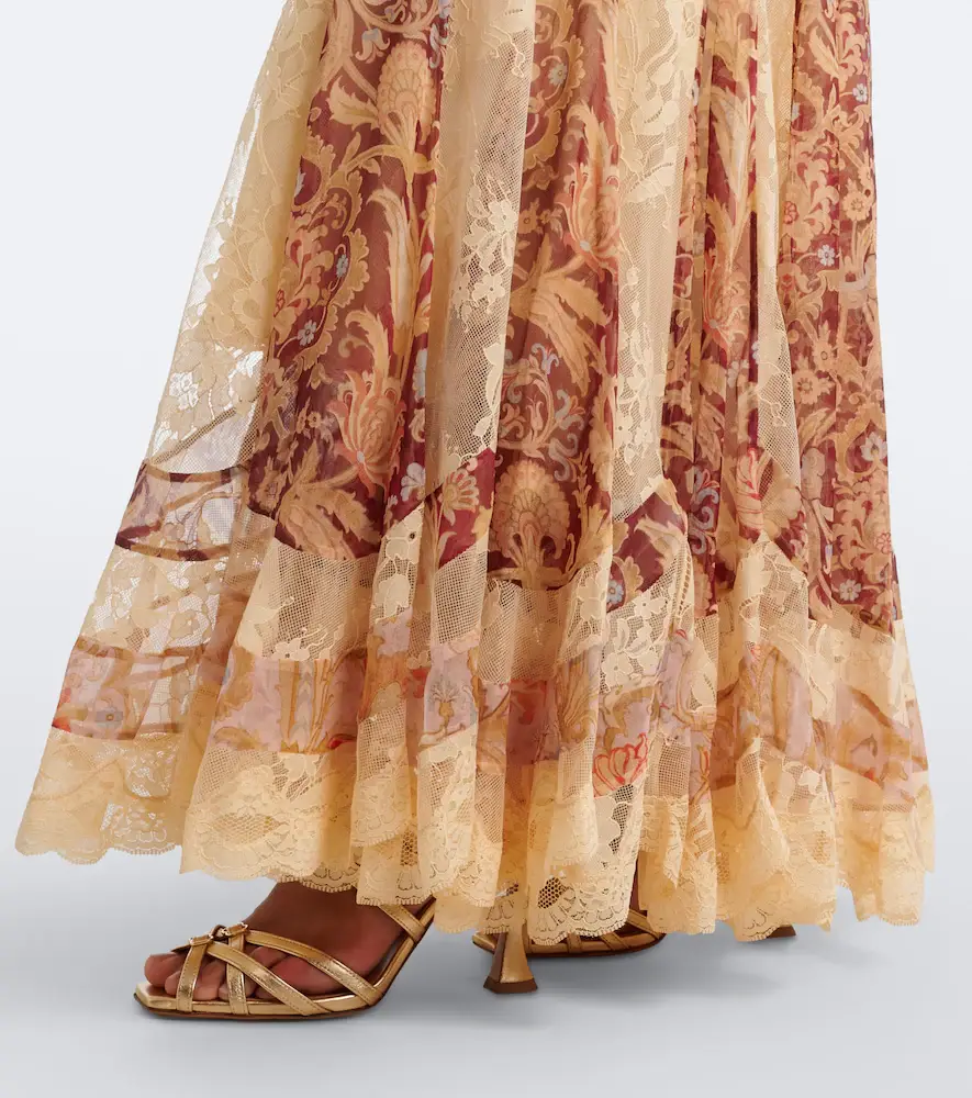 Zimmermann Valiant floral panelled silk gown | Thumbnail 3
