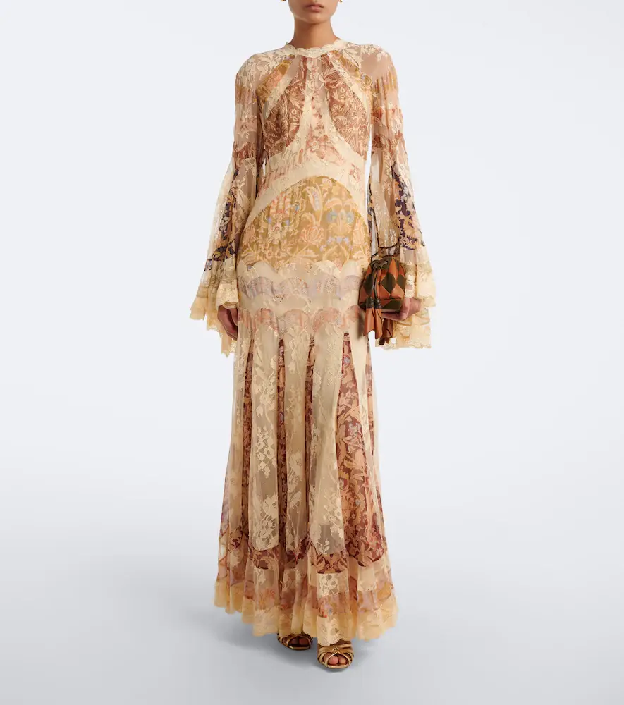 Zimmermann Valiant floral panelled silk gown | Thumbnail 4