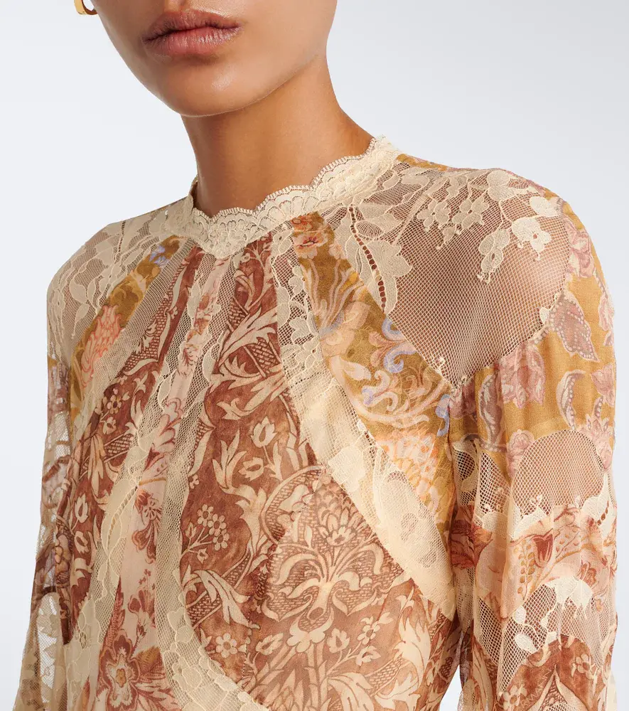 Zimmermann Valiant floral panelled silk gown | Thumbnail 6