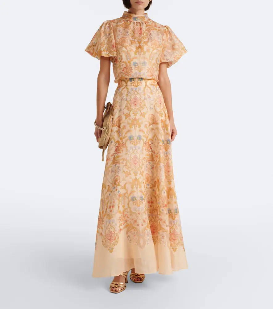 Zimmermann Valiant printed linen and silk maxi skirt | Thumbnail 4 Zimmermann Valiant printed linen and silk maxi skirt | Thumbnail 4