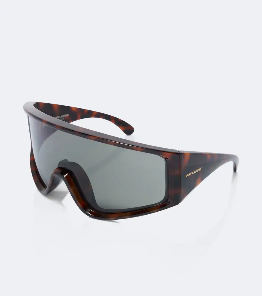 Saint Laurent Logo Lettering shield sunglasses | Thumbnail 2 Saint Laurent Logo Lettering shield sunglasses | Thumbnail 2