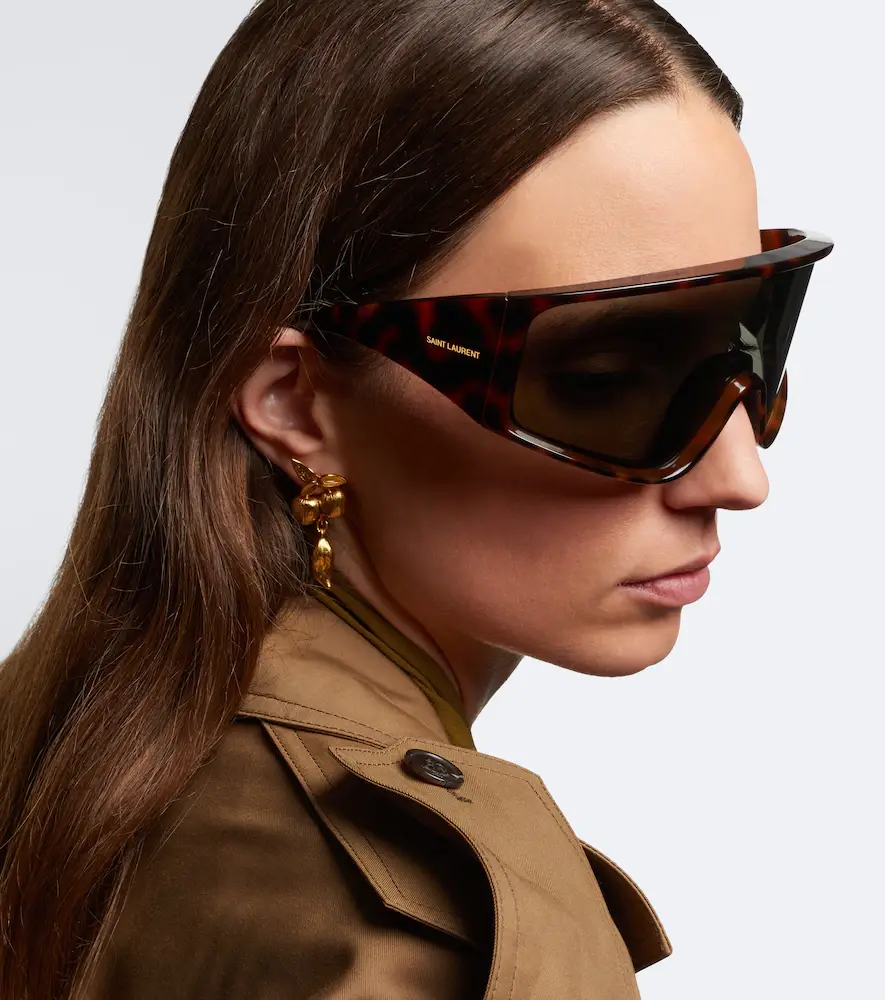 Saint Laurent Logo Lettering shield sunglasses | Thumbnail 5 Saint Laurent Logo Lettering shield sunglasses | Thumbnail 5
