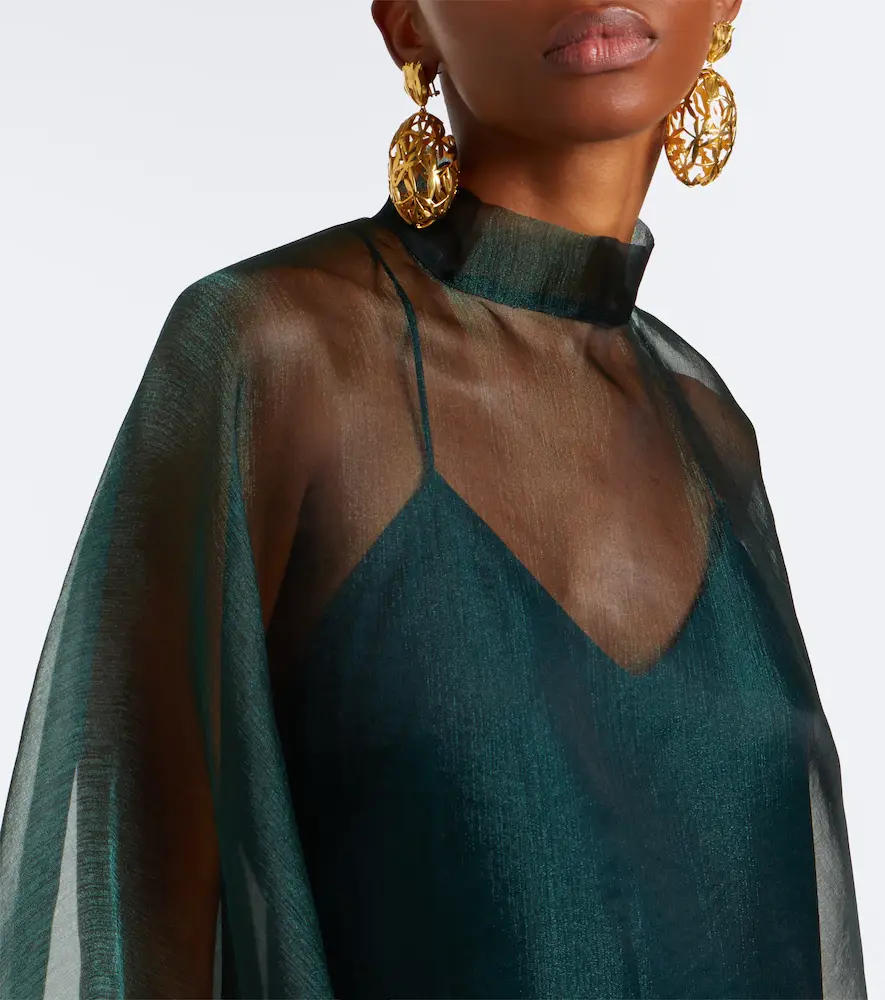 Taller Marmo Sphinx sheer draped organza kaftan | Thumbnail 2 Taller Marmo Sphinx sheer draped organza kaftan | Thumbnail 2