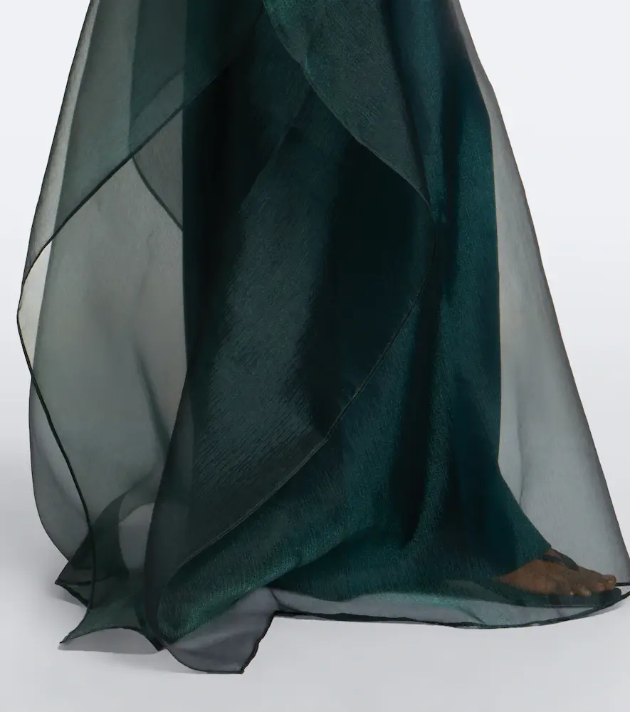Taller Marmo Sphinx sheer draped organza kaftan | Thumbnail 4 Taller Marmo Sphinx sheer draped organza kaftan | Thumbnail 4